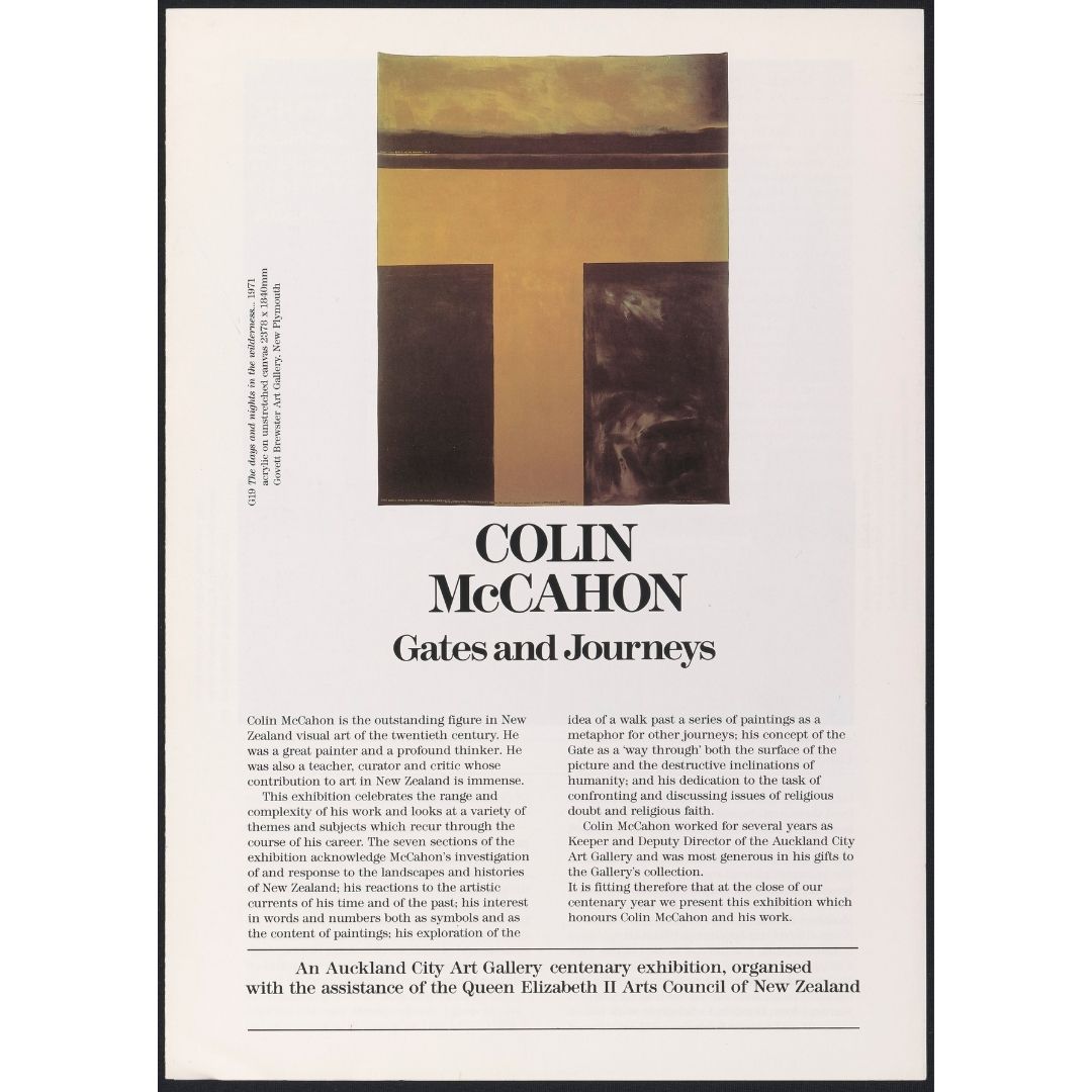 Colin McCahon: Gates and Journeys. Checklist Image