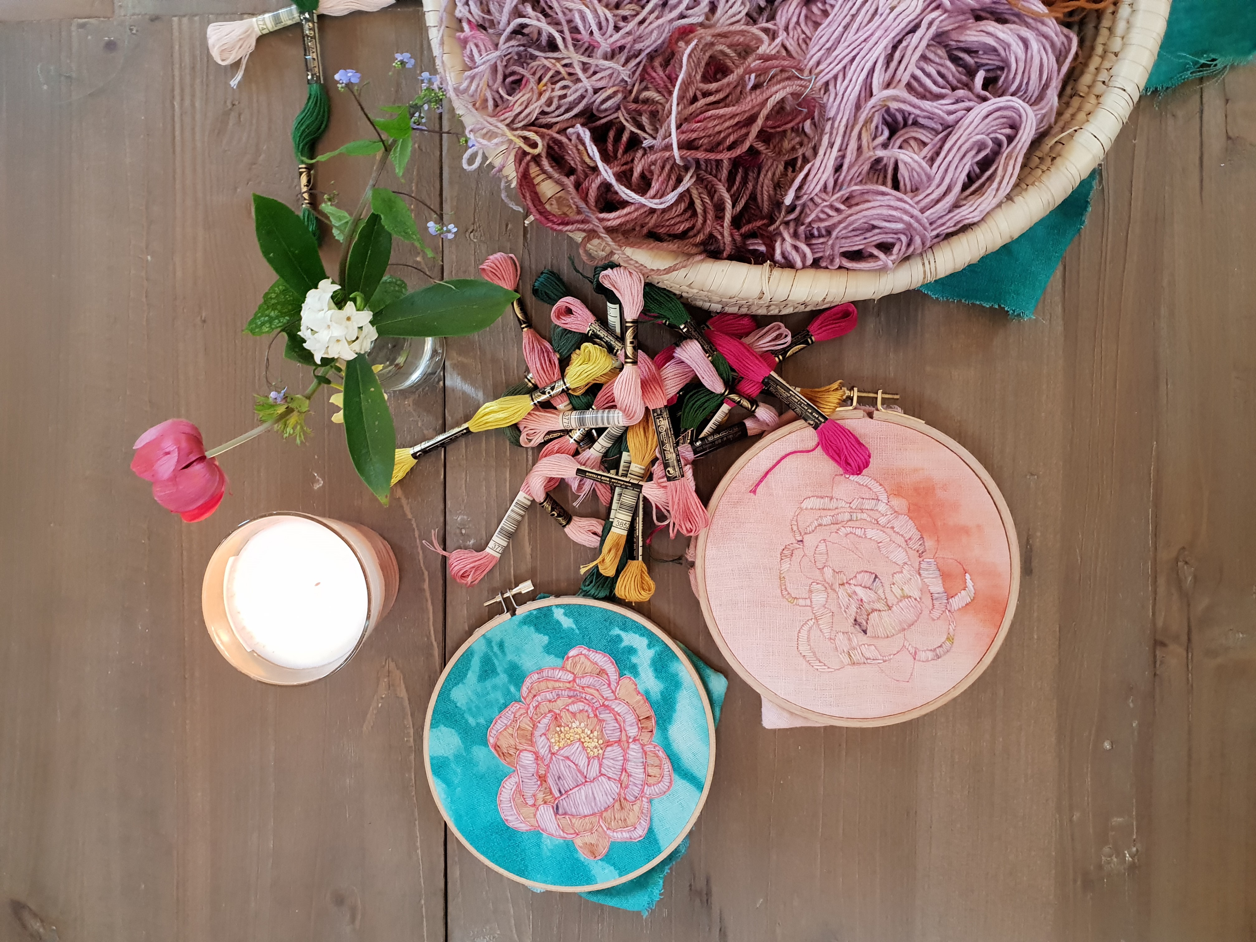 Floral Embroidery workshop